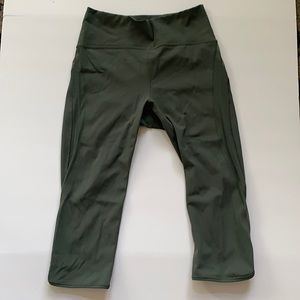 Lululemon cropped olive green leggings